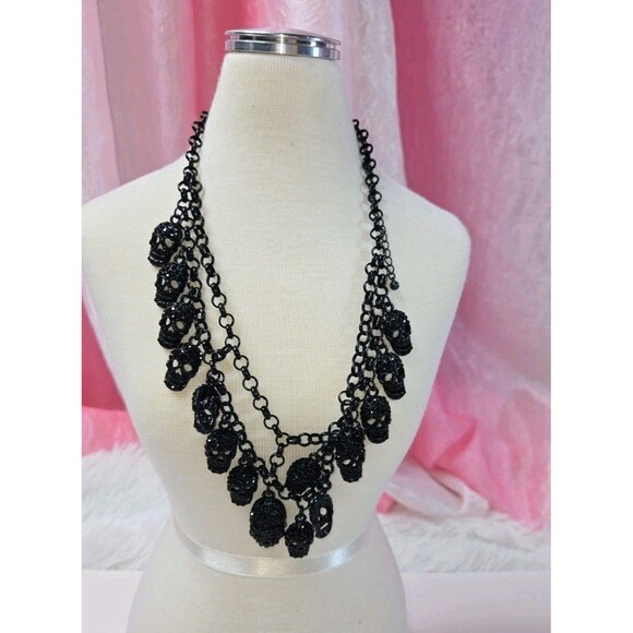 Jewelry Lot Skull Spooky Gothic Skeleton Theme Clean Curated Bundle Free Gift - Picture 5 of 16